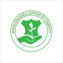 certificazione di pelle biodegradabile e compostabile